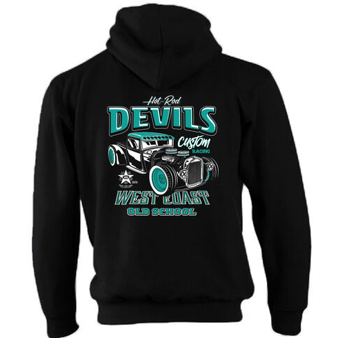 Hotrod 58 Hoody Hoodie Hot Rod Devils Classic Car Vintage Retro Rockabilly